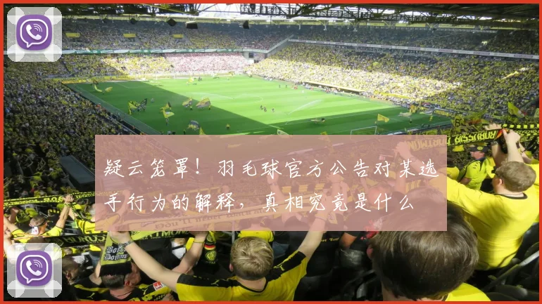 疑云笼罩!羽毛球官方公告对某选手行为的解释,真相究竟是什么