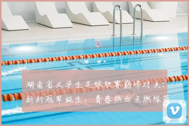 湖南省大学生足球联赛巅峰对决：新科冠军诞生，青春热血点燃绿茵场